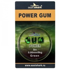 Power Gum East Shark  8м 0,8мм 6кг зеленый